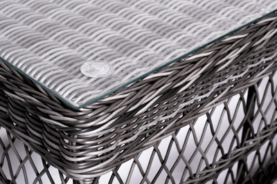 "Асти" лаунж-зона из искусственного ротанга на 6 персоны, цвет графит