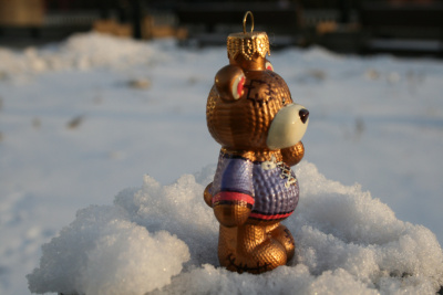 Ёлочная игрушка Мишка Коричневый